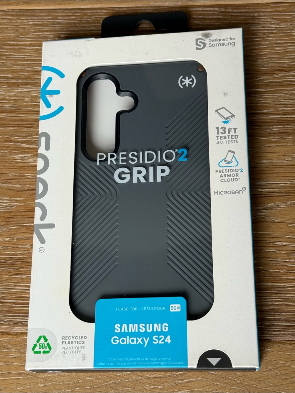 New Speck Presidio2 Grip Case for Samsung Galaxy S24 Grey Gray